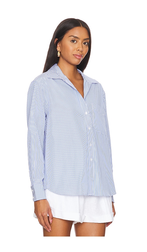 Shop Brochu Walker Everyday Shirt In Blue Stripe