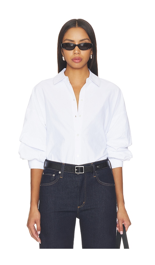 Brochu Walker Milan Shirt In Salt White