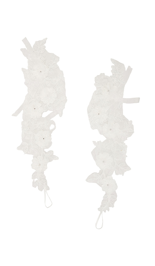 Bronx And Banco Handschuhe Floral In White