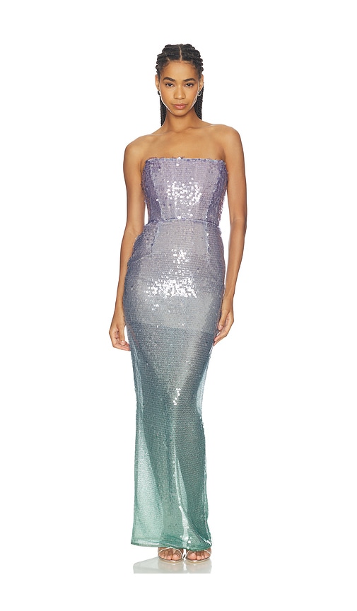 long strapless dresses for summer Alana Strapless Double Twist Tie Back Maxi Dress Shop American Threads Women's Trendy Online Boutique