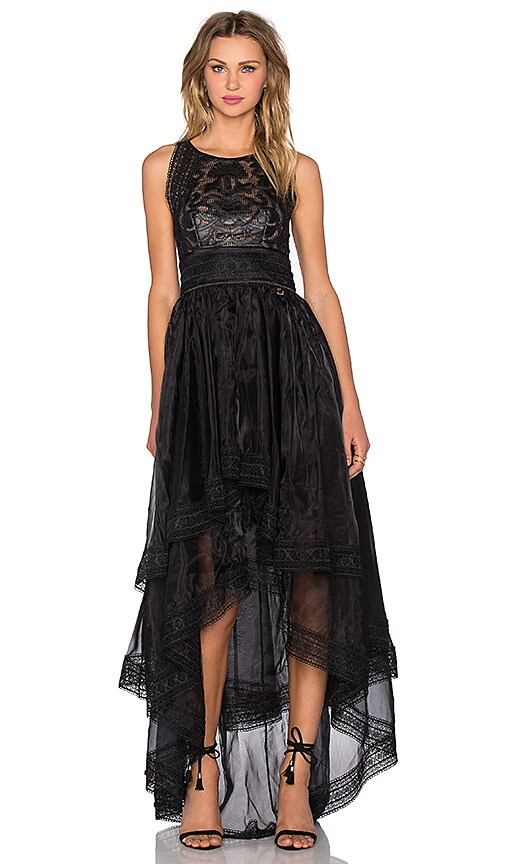 bronx and banco black lace dress