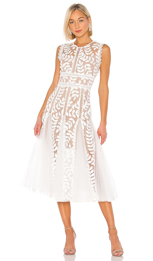 Bronx and Banco Saba Blanc Midi Dress 