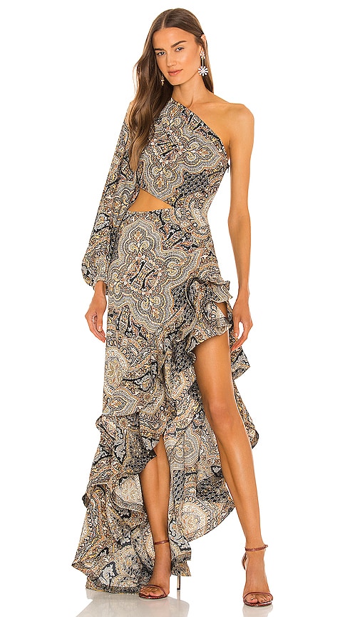 Bronx and Banco x REVOLVE Paisley Gown in Beige