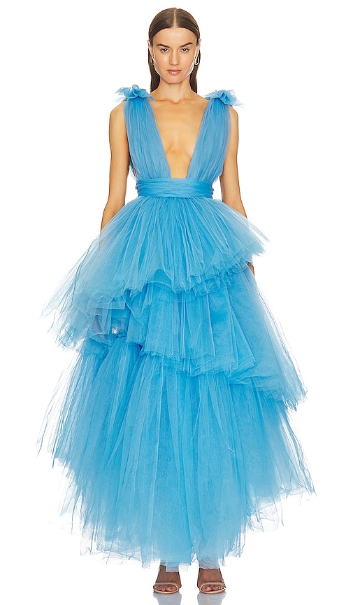 Bronx And Banco X Revolve Anna Gown In Light Blue