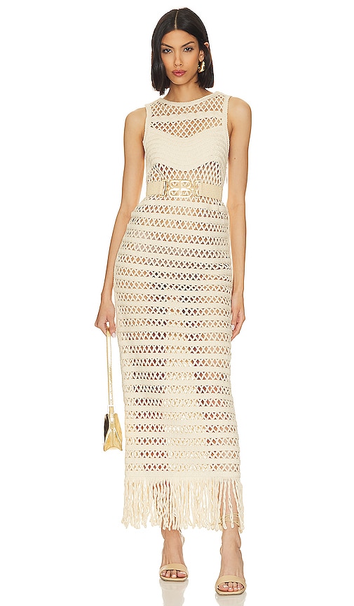 Bronx And Banco Amari Gown In Cream