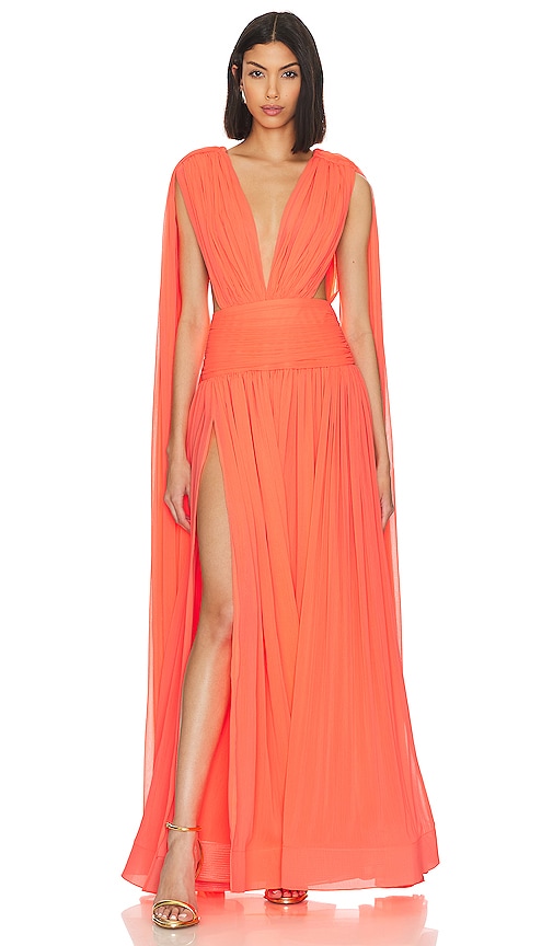 Bronx And Banco Japera Sleeveless Gown In Pink