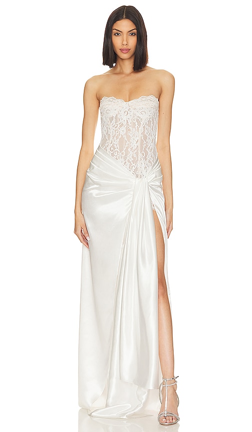 Bronx And Banco X Revolve Gina Gown In White