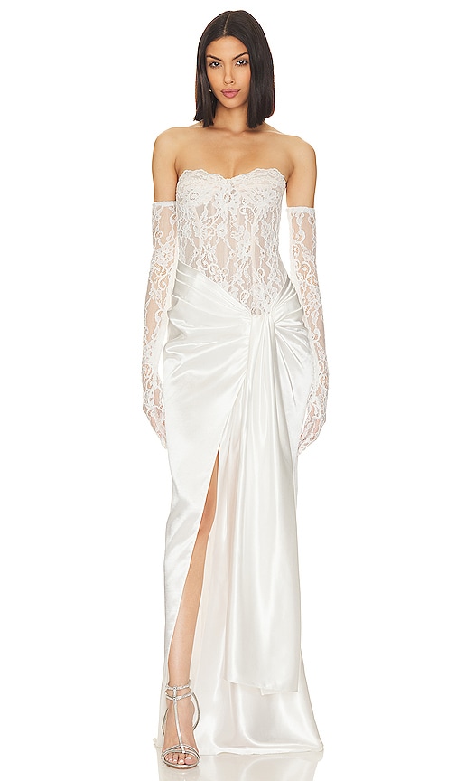 Shop Bronx And Banco X Revolve Gina Gown In White