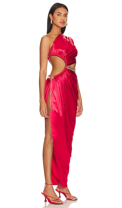 Shop Bronx And Banco Jamilia Gown In Red