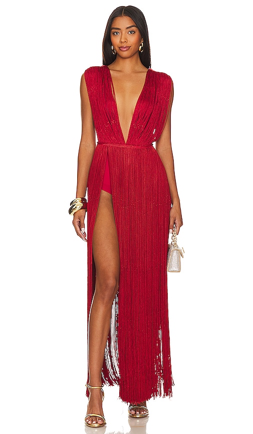 Bronx And Banco Sierra Maxi Dress In Red