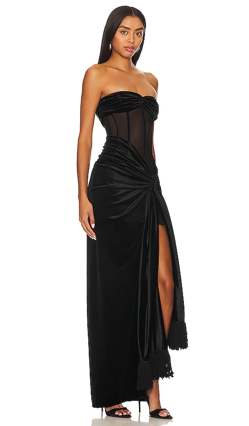 Shop Bronx And Banco Gina Gown In Black
