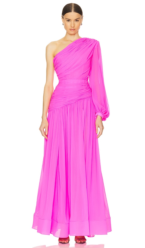 Shop Bronx And Banco Jafari Gown In Pink