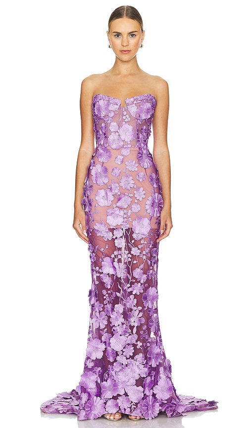 Bronx and Banco Jasmine Gown in Lilac