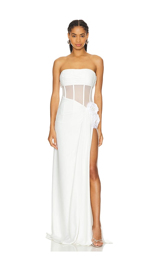 Bronx and Banco Cora Strapless Blanc Dress