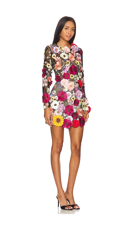 BRONX AND BANCO BOUQUET MARAYA LONG SLEEVE MINI DRESS 