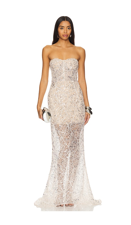 BRONX AND BANCO GISELLE EMBELLISHED GOWN 