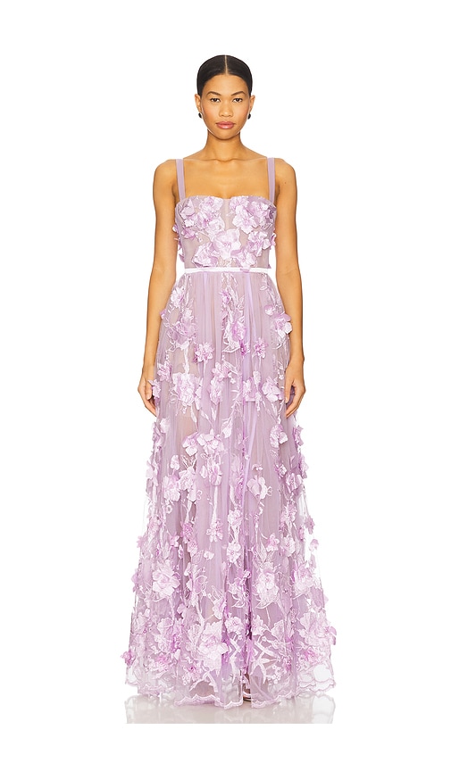 Anastasia Maxi Dress in Lavender. - size XL (also in L, M, S, XS)