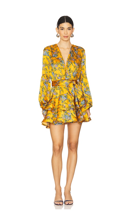 Bedouin Hanna Mini Dress in Yellow. - size XL (also in L, M, S, XS)