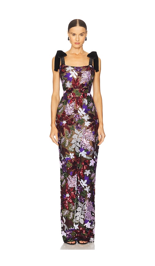 Bronx And Banco Dahlia Maxi Dress In Multi