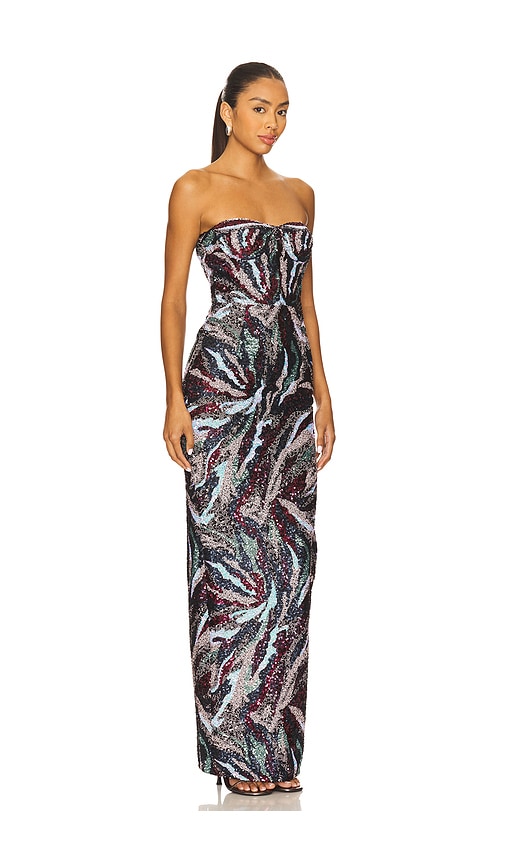Bronx And Banco Dahlia Maxi Dress In Multi