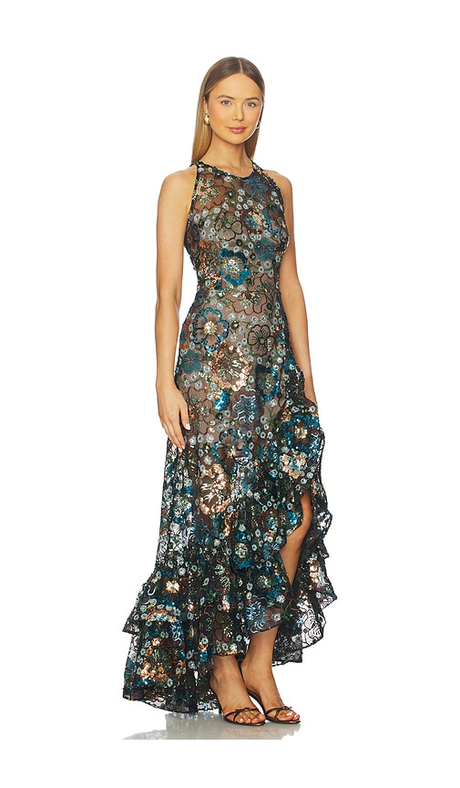 Bronx And Banco Sicilia Sequin Maxi Dress In Multi