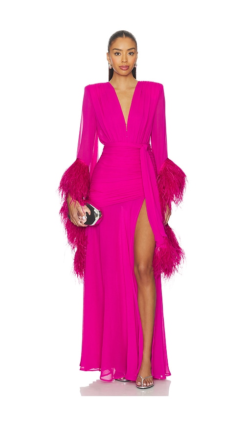 Bronx And Banco Geisha Maxi Dress In Pink