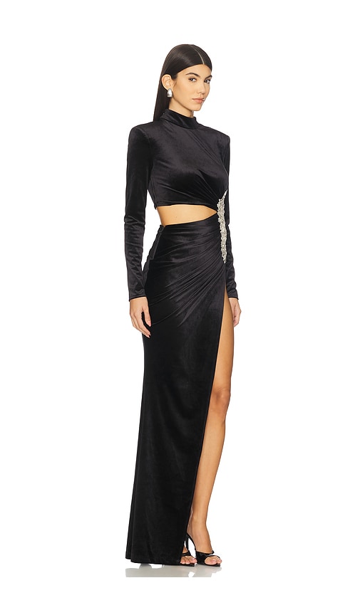 Bronx And Banco Lillian Gown In Black