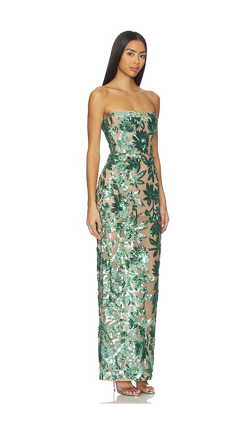 Bronx And Banco Dahlia Maxi Dress In Green