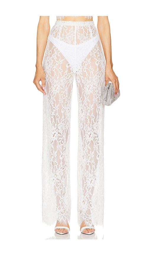 Bronx And Banco Capri Blanc Lace Pant In White