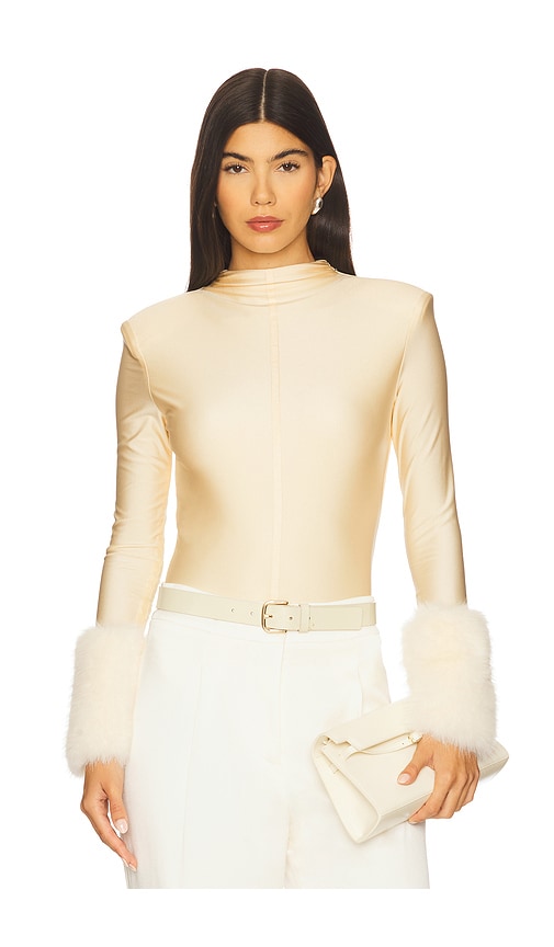 Bronx And Banco Eleanor Bodysuit In Neutral