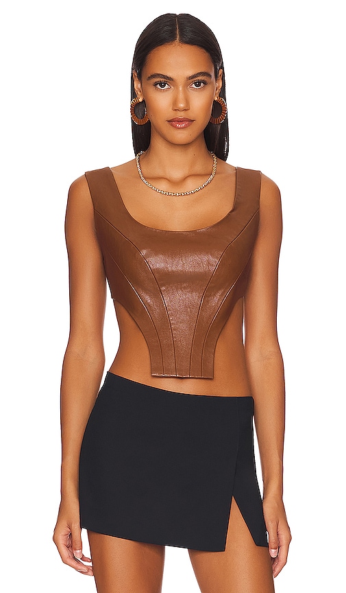 Bronx and Banco Leon Top in Brown | REVOLVE
