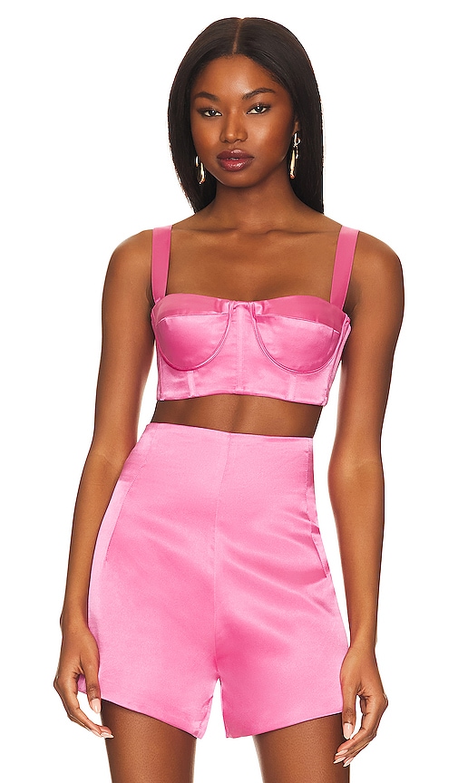 Bronx And Banco Bustier Capri In Pink
