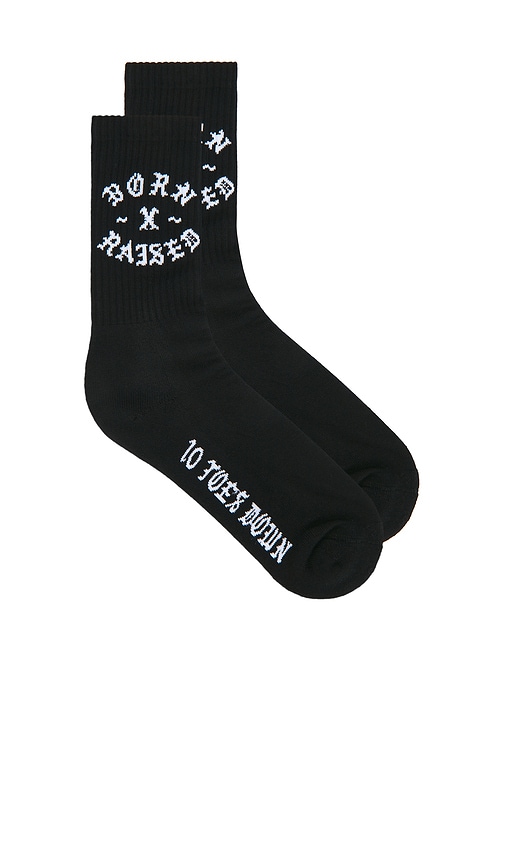 Born x Raised 10 Toes Down Rocker Socks