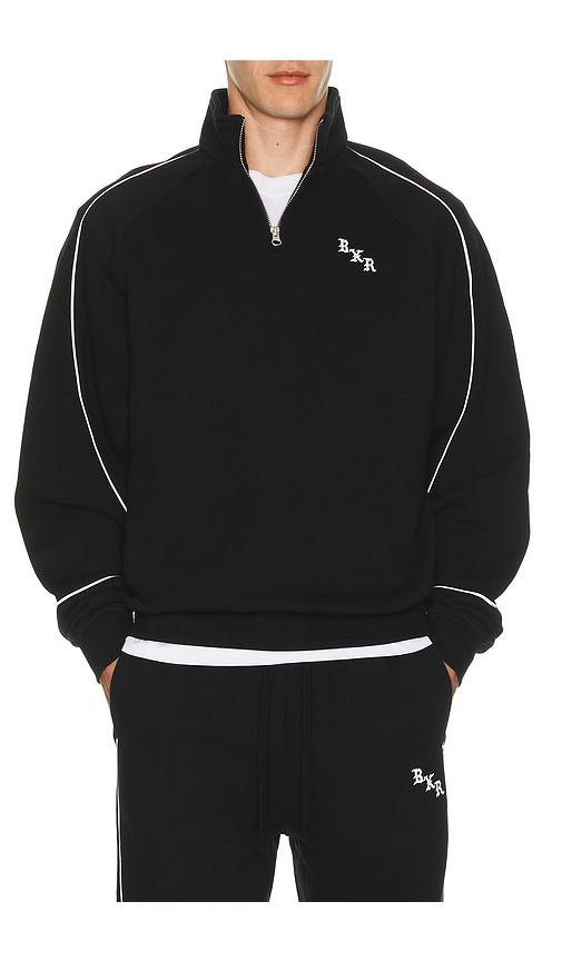 Born x Raised Piped Quarter Zip Sweater