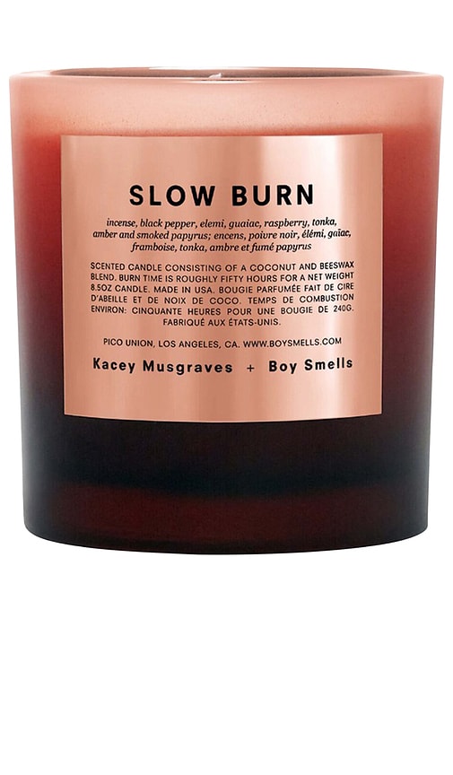 Boy Smells Slow Burn Scented Candle In Pink