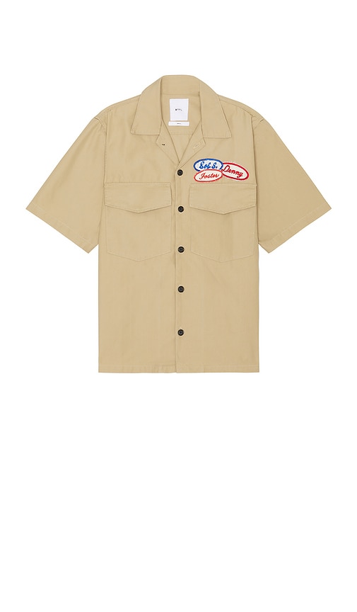 Shop Btfl Studio Mechanic Shirt In Tan