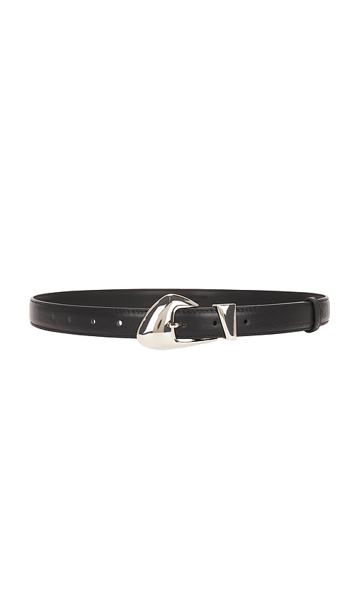 Shop Black Suede Studio Arrow Belt In Black & Silver