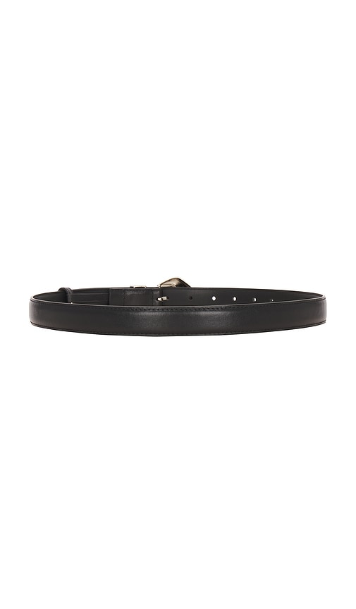 Shop Black Suede Studio Arrow Belt In Black & Silver