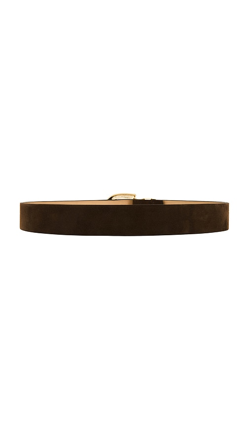 Black Suede Studio Mena Belt In Brown