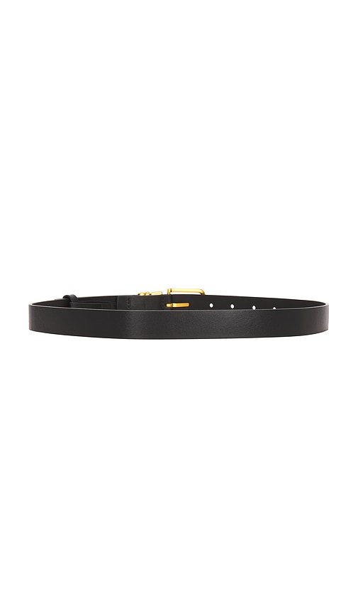 Shop Black Suede Studio Boyfriend Belt In Black & Gold