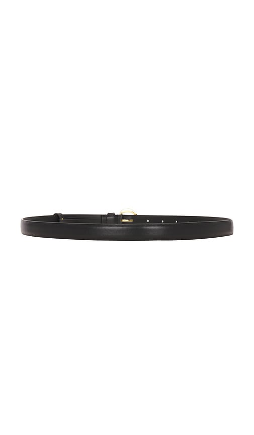 Shop Black Suede Studio Cora Belt In Black & Gold