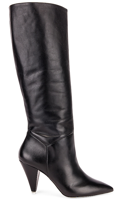 Black Suede Studio Karla Boots in Black