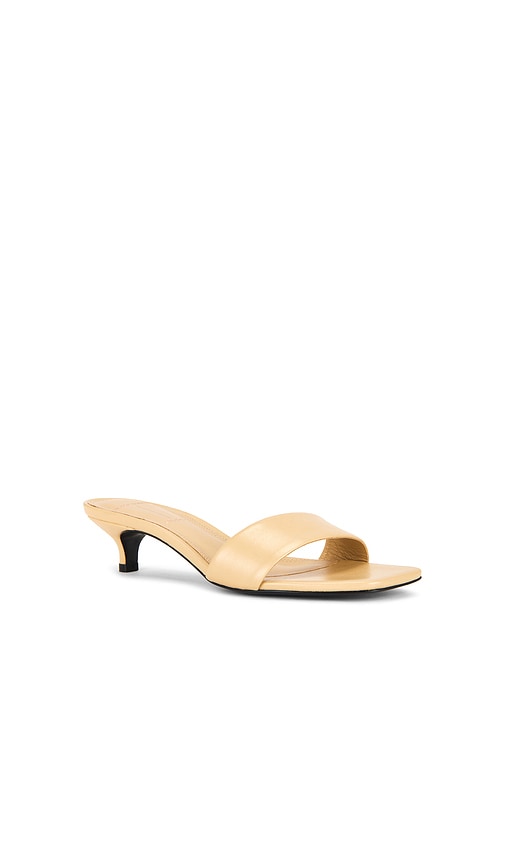 Black Suede Studio Avery 35 Mule In Yellow