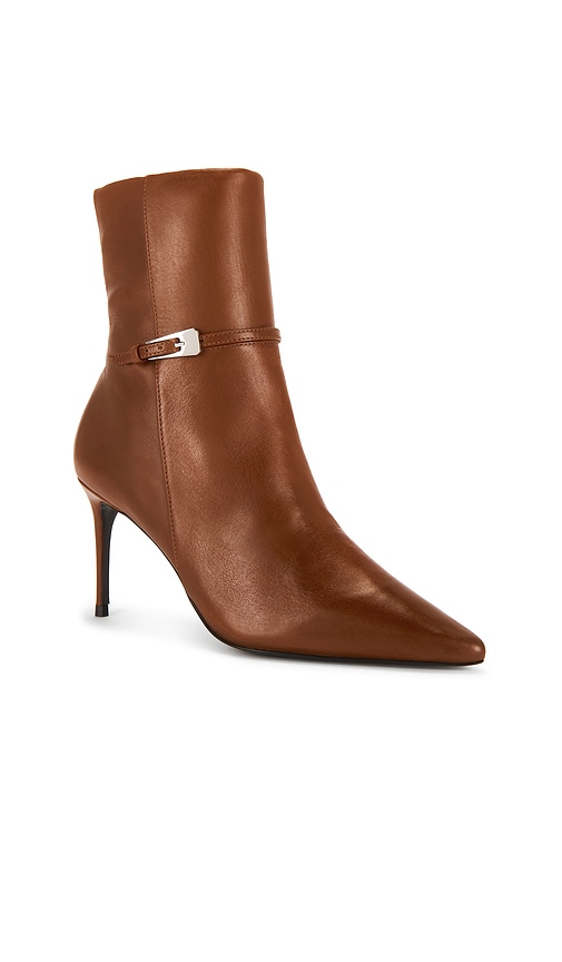 Black Suede Studio Elodie 80 Boot In Brown