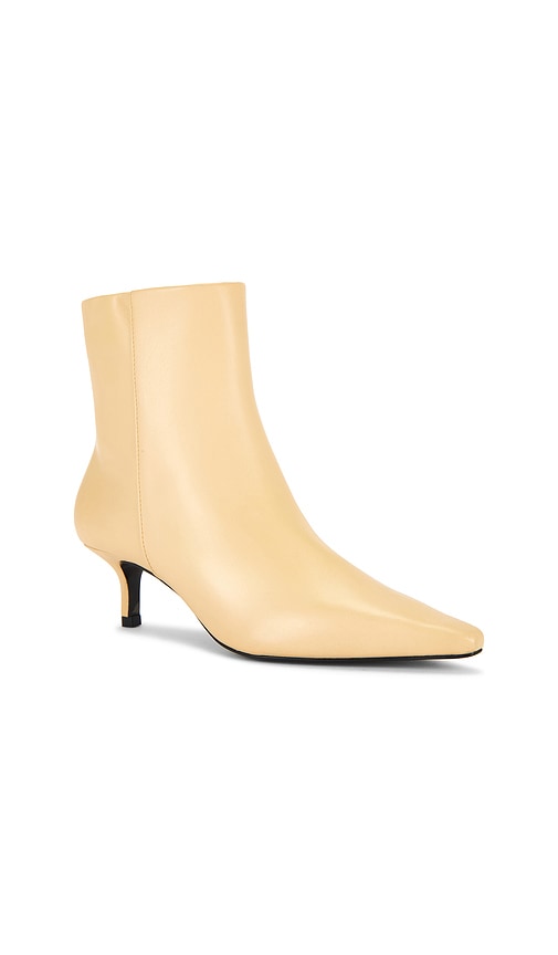 Black Suede Studio Harlow 50 Boot In Yellow