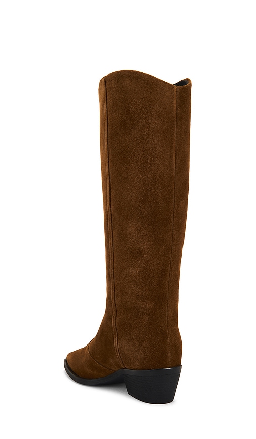  Black Suede Studio Lane Boot In Brown. Size 39. Also In 40. 