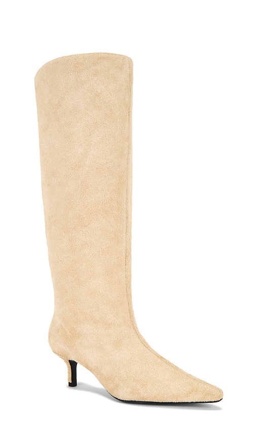 Black Suede Studio Sutton 50 Boot In Brown