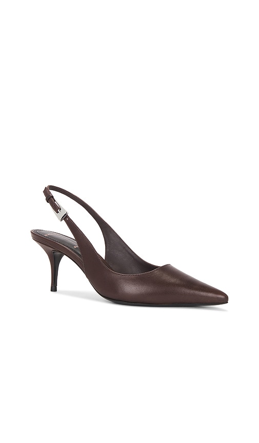 Black Suede Studio Branca 65 Pump In Brown