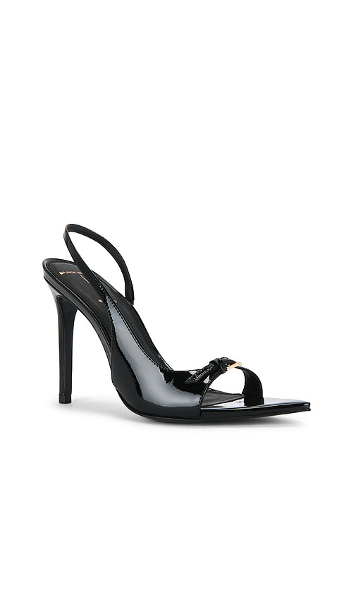 Black Suede Studio Heidi 100 Slingback In Black