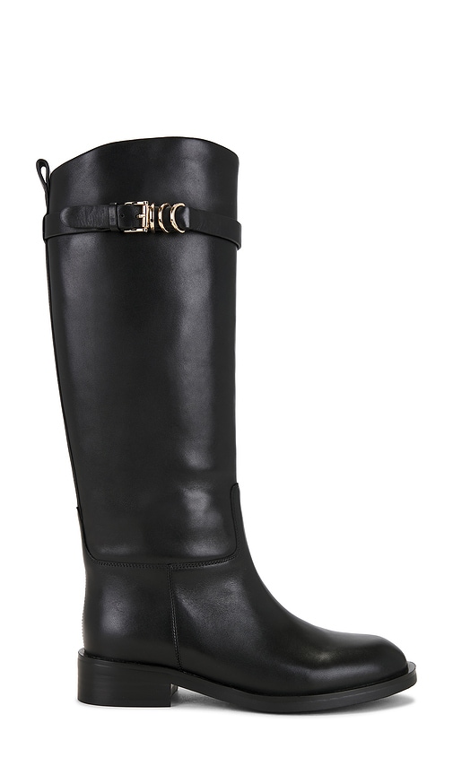 Black Suede Studio Ashley Boot In Black